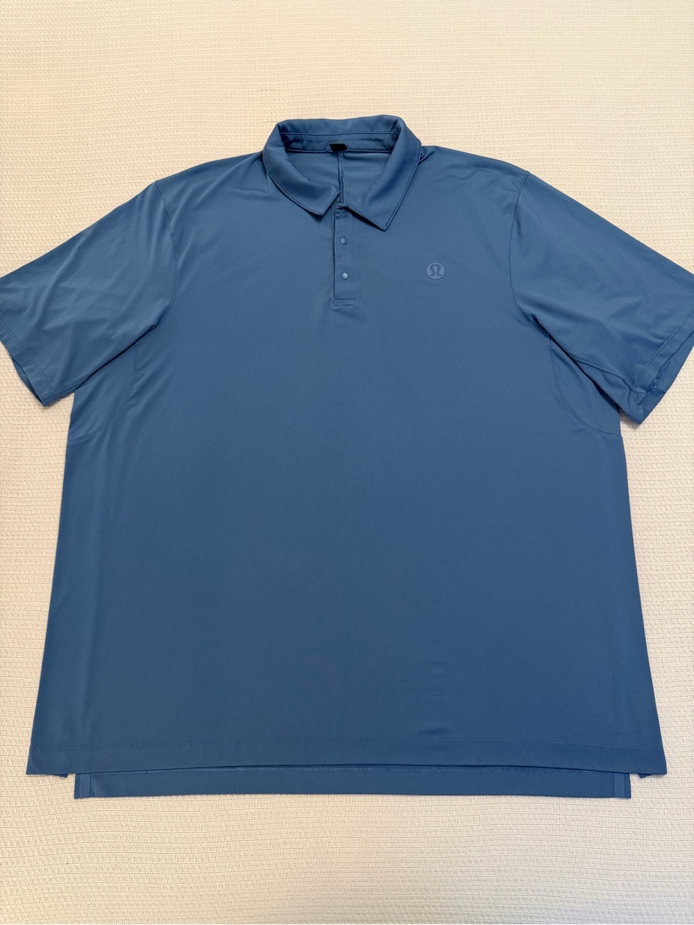Lululemon Logo Sport Polo Shirt Men’s XXL Blue